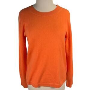 J.Crew Women’s 100% Cashmere Sweater – Burnt Orange, Size Medium (Fits Small)